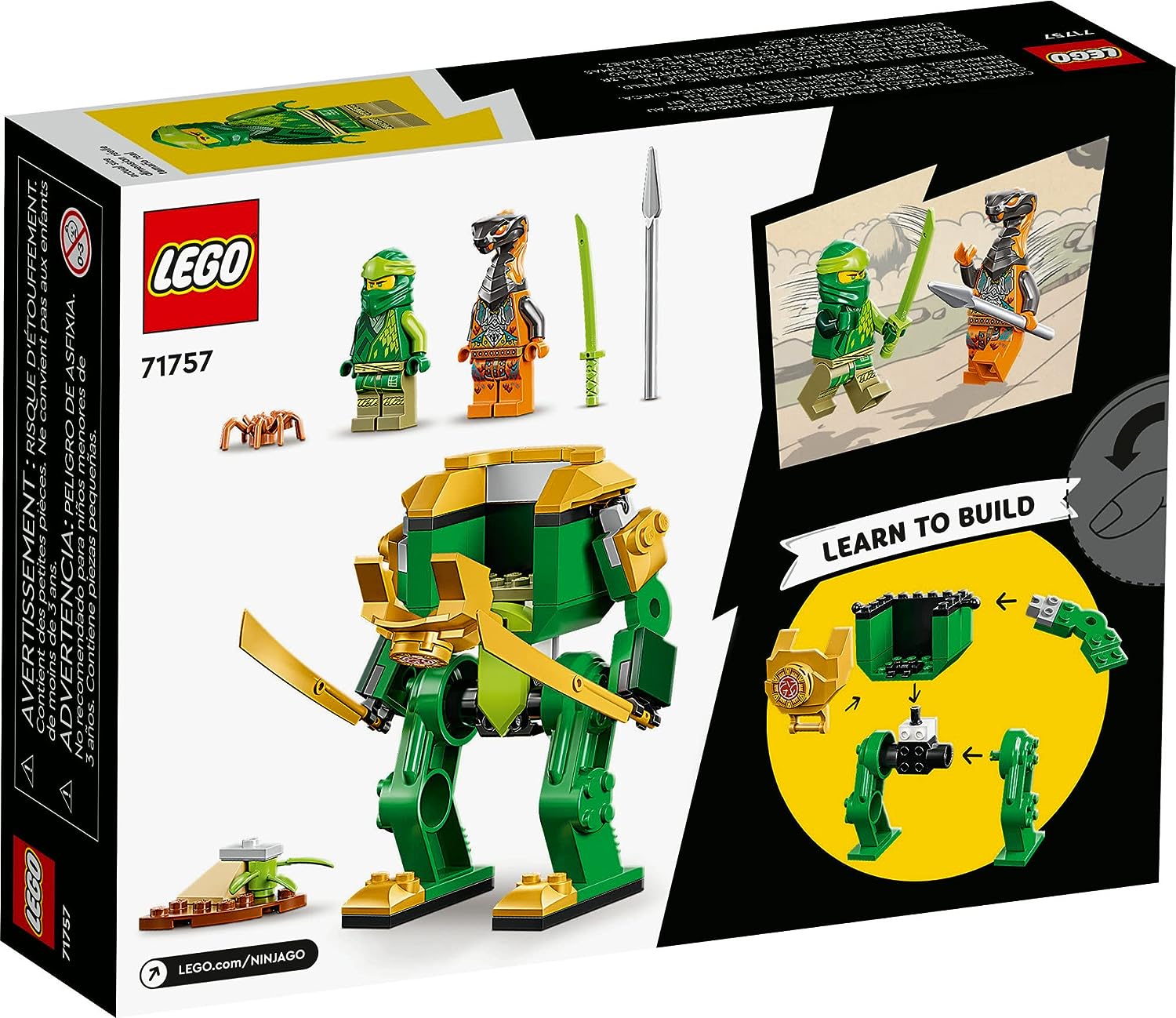 LEGO® NINJAGO – Robotul ninja al lui Lloyd 71757, 57 piese – Mix